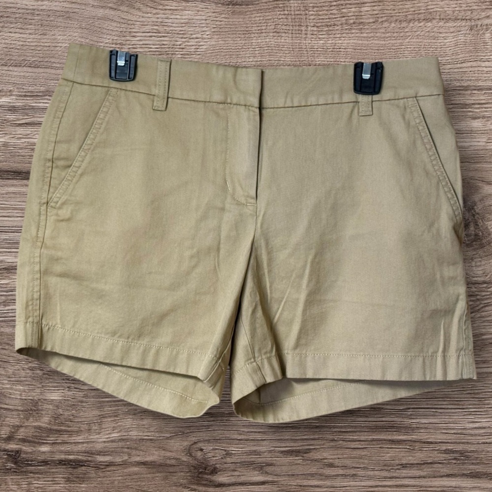 NWT J. Crew 5" classic chino short Khaki SZ 6